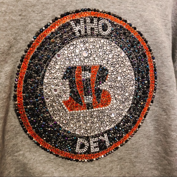 Cincinnati Bengals cropped sweatshirt - Who Dey 🐯 - size large - Picture 4 of 10